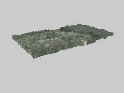 Omaha City Low-poly 3D model