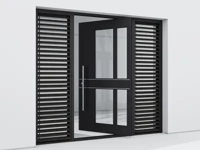 Aluminium door 196 3D model