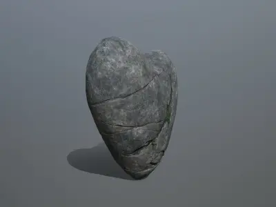 Broken Heart 4 Low-poly 3D model