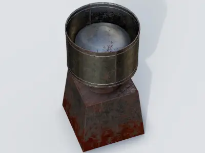 Roof Vent 19 Low-poly 3D model
