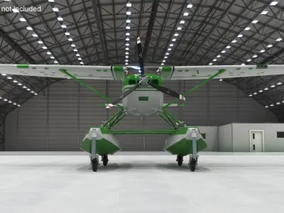  Aqua Seaplane Floats Green 