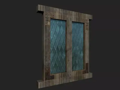 Generic Medieval Window Low-poly 3D model