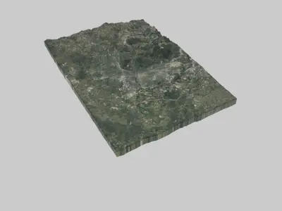 Austin City Low-poly 3D model