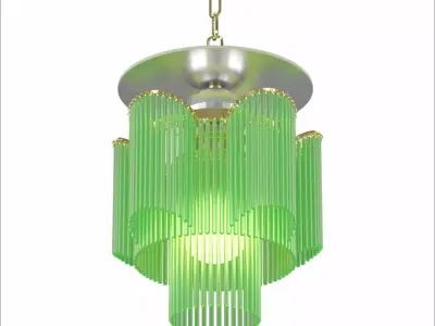 Chandelier glass pendant light 3D model
