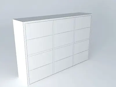 Shelf Cabinet DOORS REGO 22 17 BRW Milano Oak 3D model