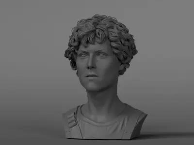 Sigourney Weaver - Ripley - Aliens 3D print model