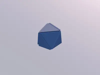 Sci Fi Object No9 - Pyramid Sphere Torus 2019 Low Poly 3D model