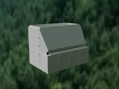 Cyber-Crate Desk Command Unit 3D print model