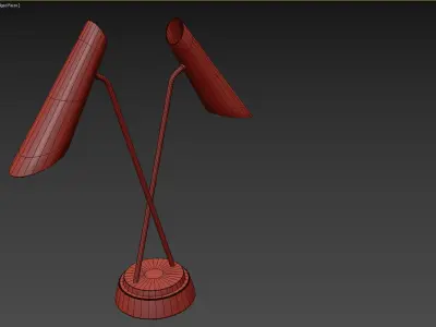 FRANCA DOUBLE PIVOTING TASK LAMP 3D model