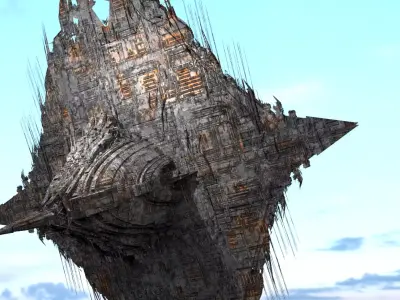 Sci fi Locust Horde Dish 3D model