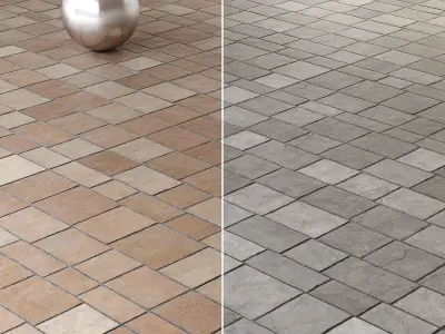 Mrf Pavement Set42 Low-poly 3D model