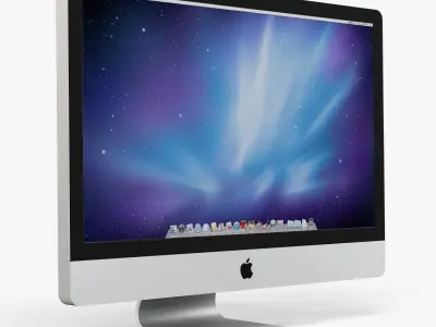 Apple IMac 27 low-poly Low-poly 3D model