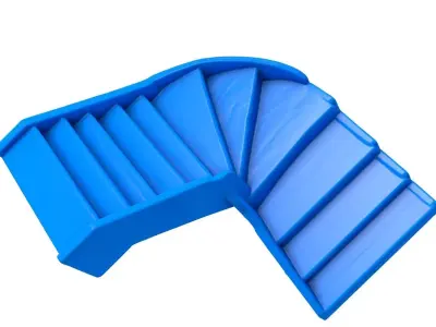 stairs -  stairs stl - wooden stairs - stone stairs  3D print model