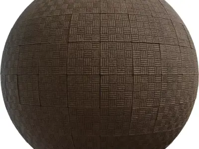 Textured Concrete Checker Pavers PBR Texture  Texture