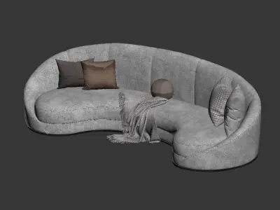 modern sofa chair  3D model