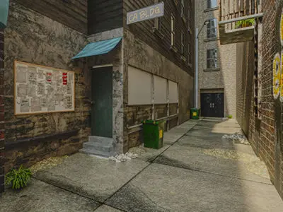 Two Street Daz Environment Model 3D Model Pack