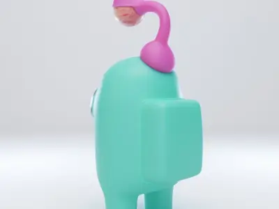 Among Us Eyeball Lamp Character  3D model