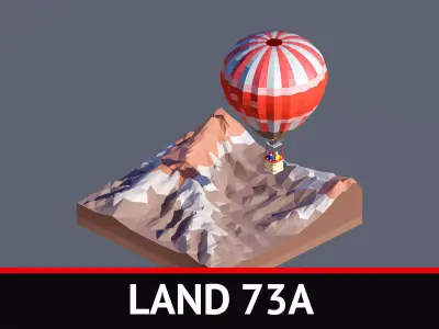 land 73A Low-poly 3D model