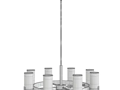 REEVE CHANDELIER Low-poly 3D model