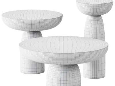 Wooden Coffee Tables Olo by Mogg 3D model