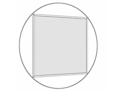 Mirror in a metal frame GZ-M1029 3D model