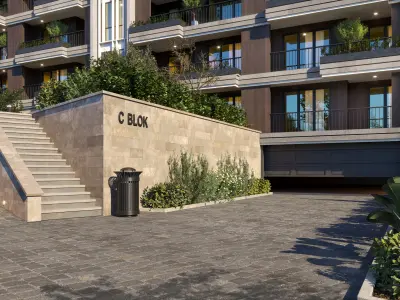 Residence Project - Corona Exterior Scene 3D model