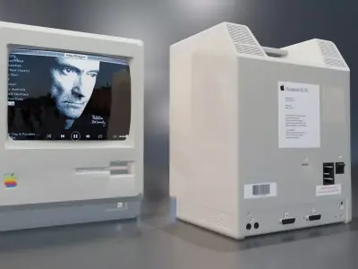 Apple Macintosh 1984 classic computer 3D model
