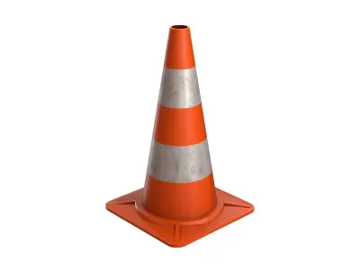 Traffic Cone 3D Model Low-poly 3D model