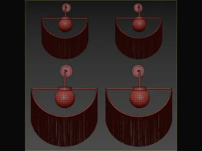 Houtique WINK Wall lamp 3D model