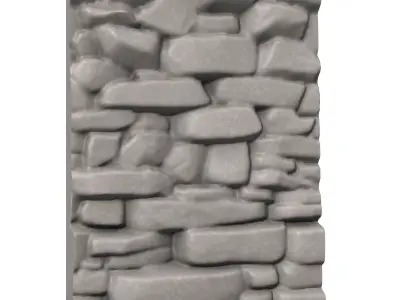 Wild Rockface Wall Segment 3D print model purchase