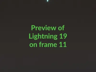 Animated Lightning v19 Low-poly 3D model