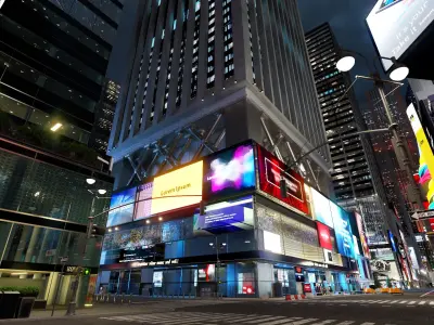  City no brand advertising Day and Night 