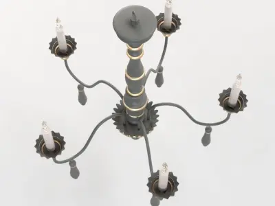 Agen Small Chandelier 3D model