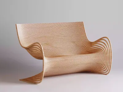 Parametric Furniture - Bench 3D Model Pack