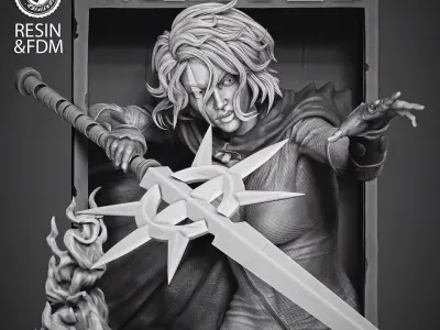 Wicked Marvel Quasar Poster Bust 3D 3D print model