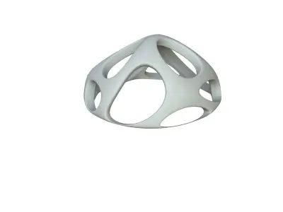 SciFi Cube Object No 54811 Low Poly Shape Low-poly 3D model