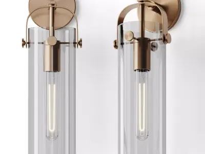Cylinder Slim Sconce 3D model
