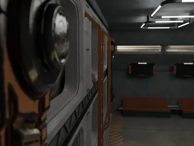 Cyberpunk Scene v9 - The Prison 3D model