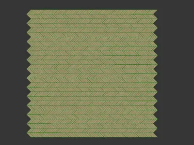 Parquet pine chevron 3D model