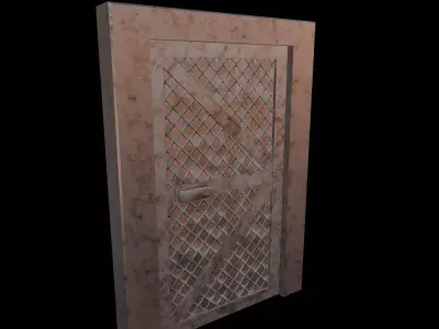 DoorMetalRustV4 Low-poly 3D model