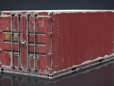 CONTAINER RED 3D model