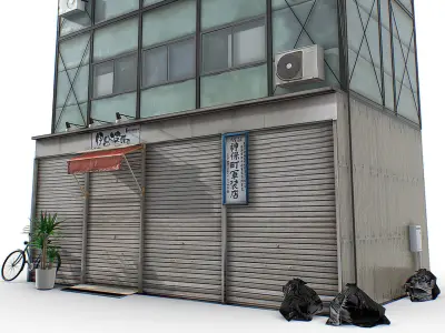 Tokyo House 007 Low-poly 3D model