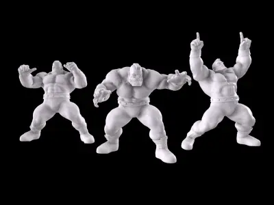 Street Fighter - Zangief 3D print model