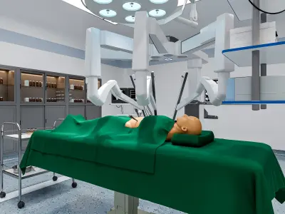 Hospital Robotic operating room  3D model