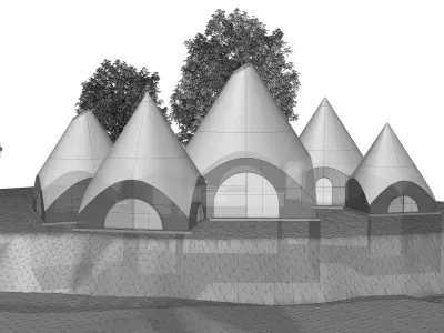 JIKKA HOUSE Issei Suma Rhino 3D Model 3D model