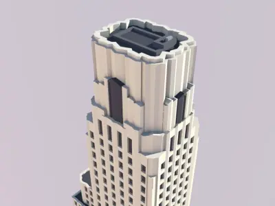 One Wall Street 3D print model