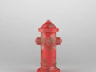 Hydrant fire 3D model