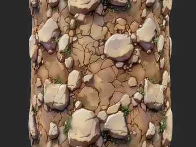 Stylized Ground Seamless Texture Texture