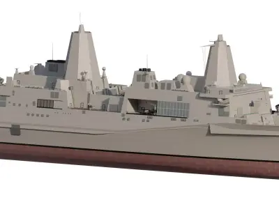US NAVY Amphibious transport ship 3D model
