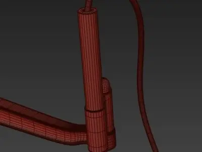 Steampunk Extension Pole 3D model